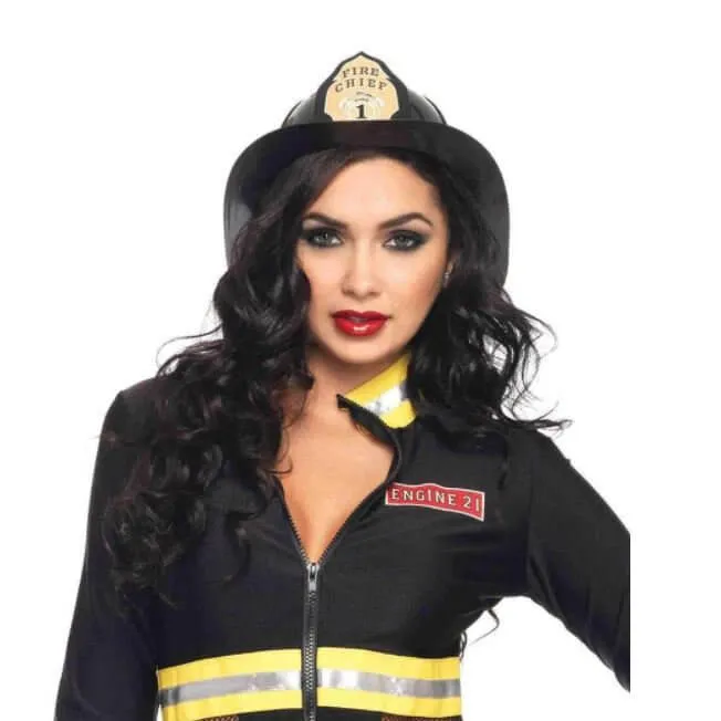 Fireman Hat - Black - Adult