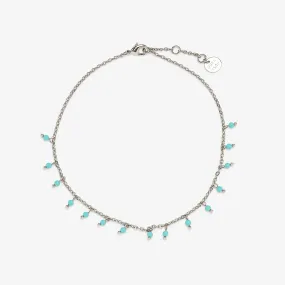 Floating Gemstone Anklet