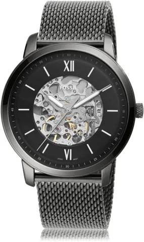 Fossil Neutra Automatic Stainless Steel Skeleton Watch