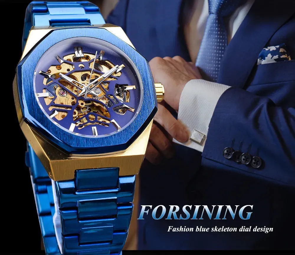 Fusini Automatic Hollow Mechanical Watch – European & American Casual Fashion