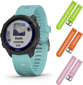 Garmin Forerunner 245 GPS Running Smartwatch (010-02120-22, Lime/Orange/Pink)