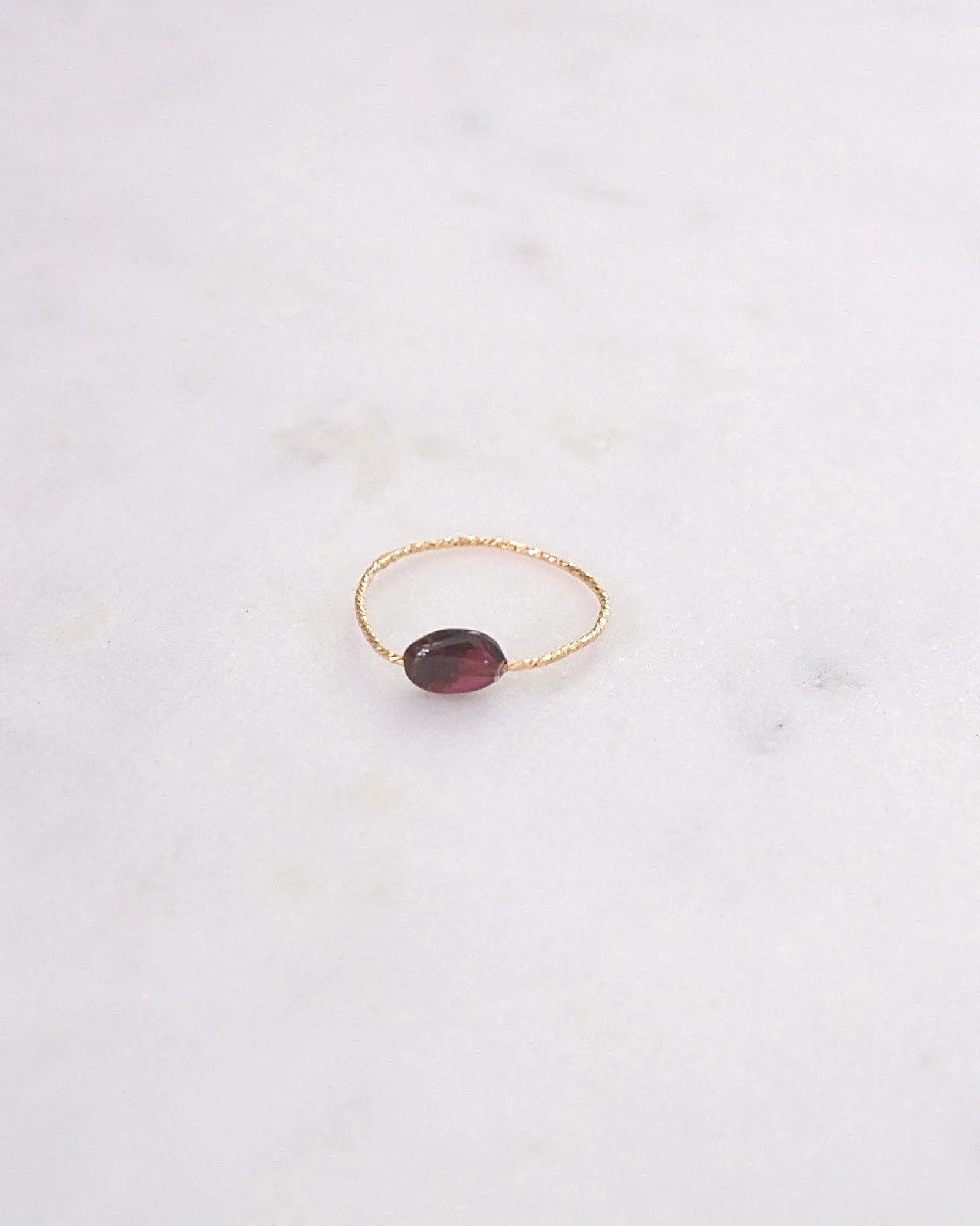 Garnet Daily Serenity Ring