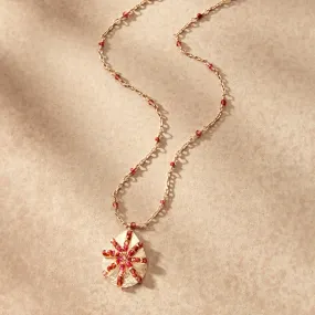 Garnet Star Necklace