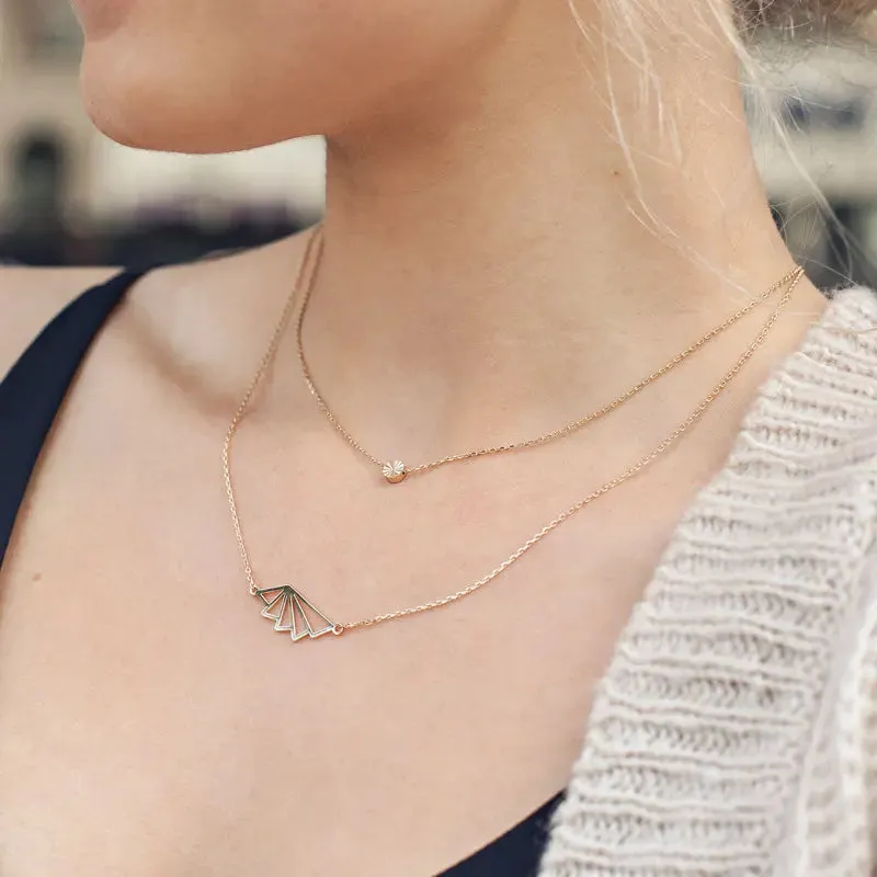 Geometric Fan Necklace