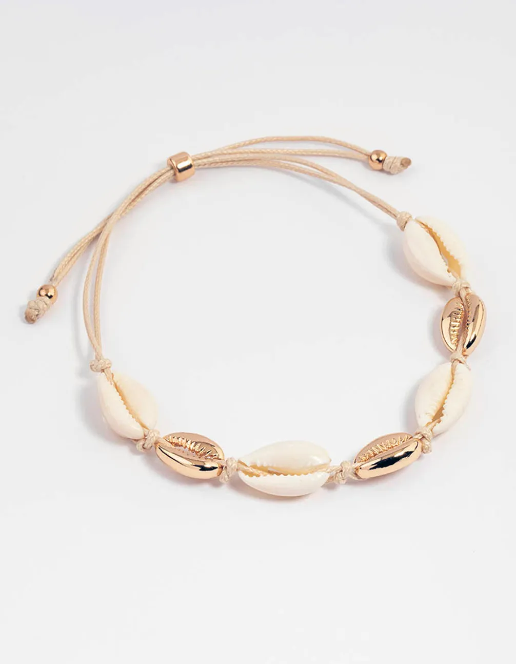 Gold Multi Shell Anklet