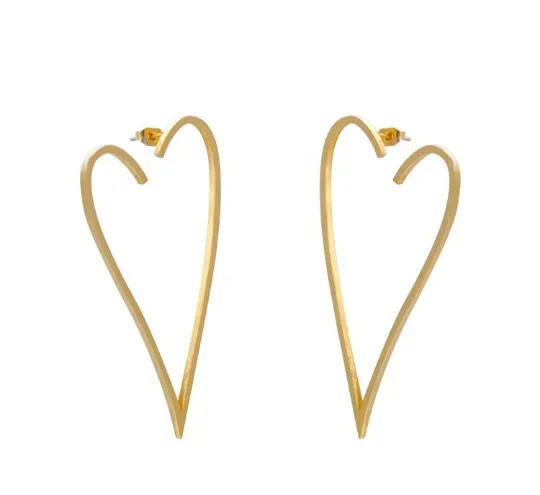 Heart Hoop Earrings