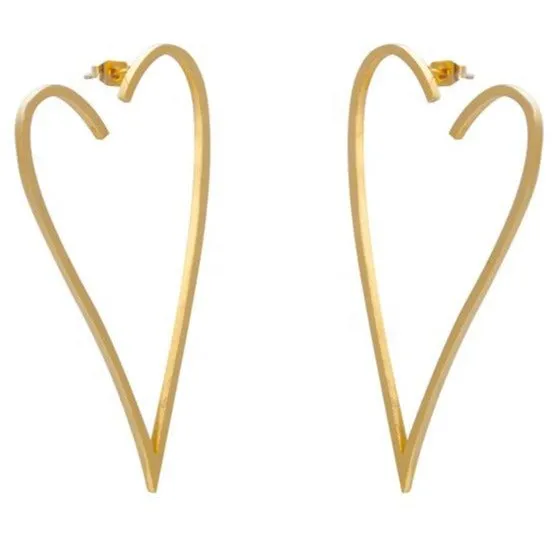 Heart Hoop Earrings