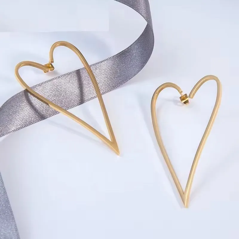 Heart Hoop Earrings