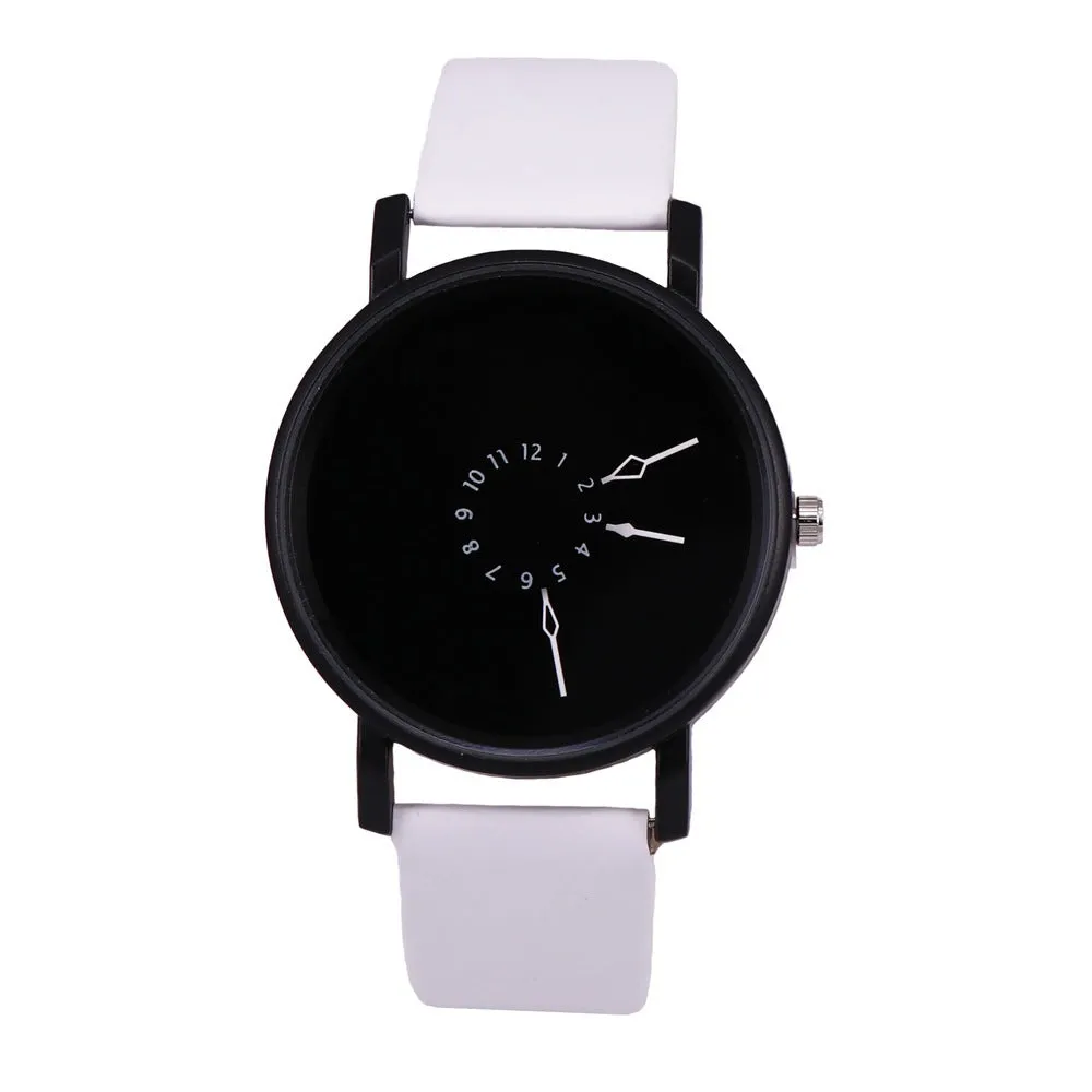 Inverted Pointer Watch Female Student Couple Neutral Quartz Men