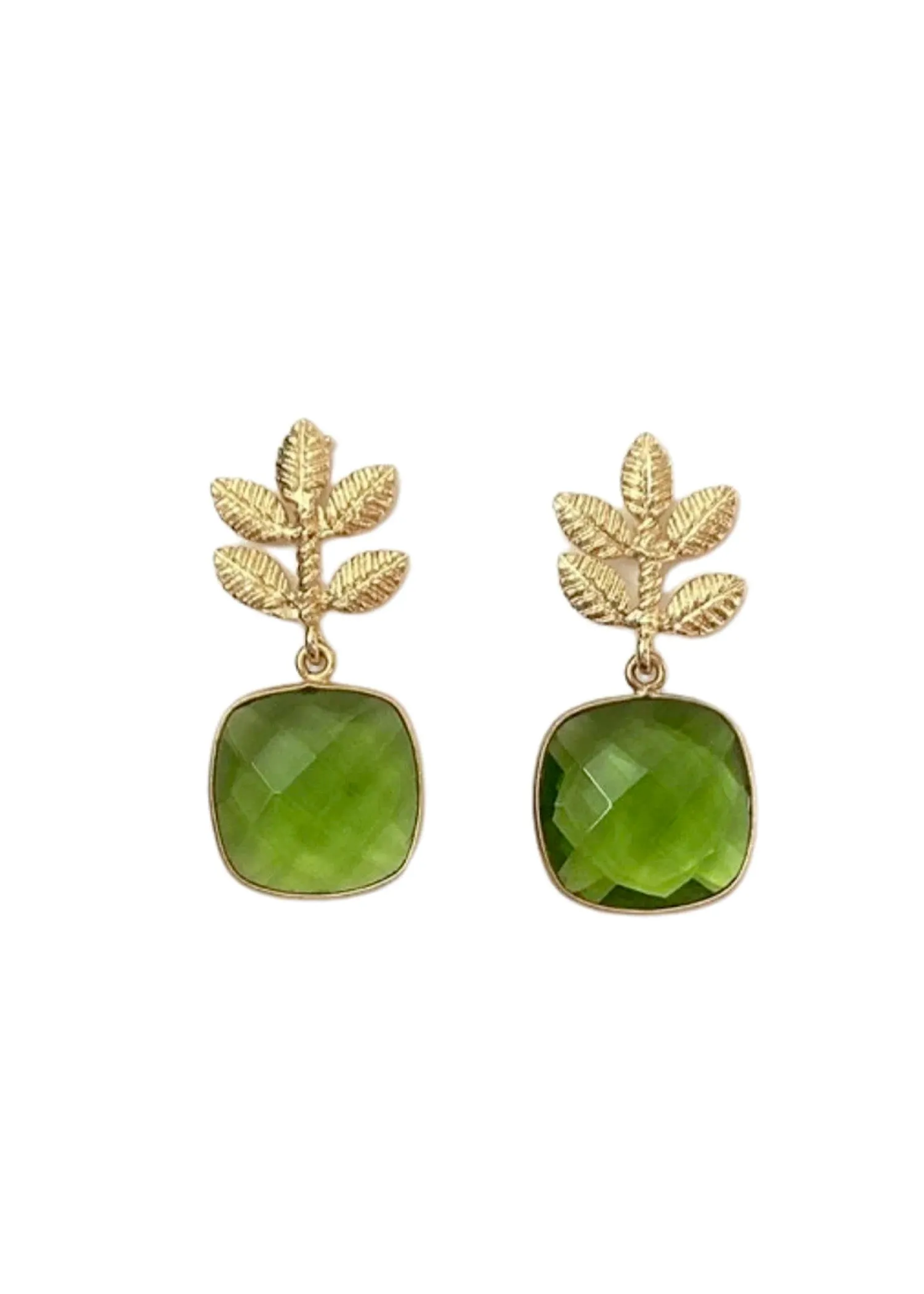 Julie Ryan Petite Fern Peridot Earring