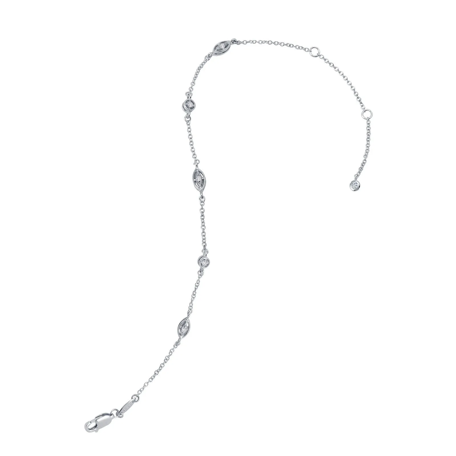 Lafonn Classic Diamond Anklet A0002CLP10