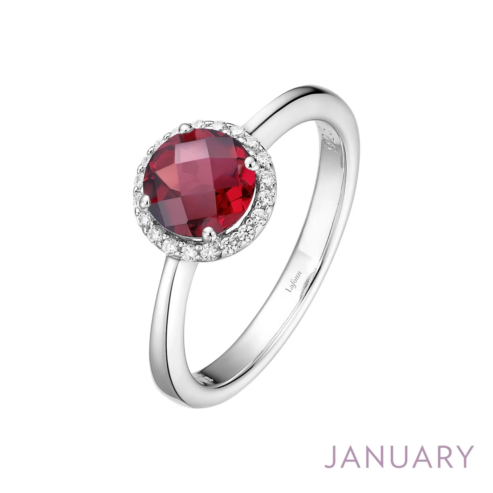 Lafonn Simulated Diamond & Genuine Garnet Birthstone Ring - January BR001GNP