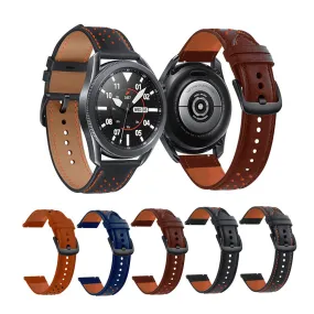 Leather watch band 22mm for Huawei GT2 Samsung S3