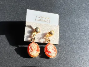 Little Cameo Vintage  Earrings