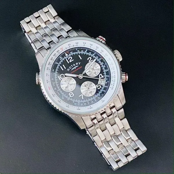 Luxury Watch Rotary Chronograph Men's Women's Analog Watch Switzerland UK