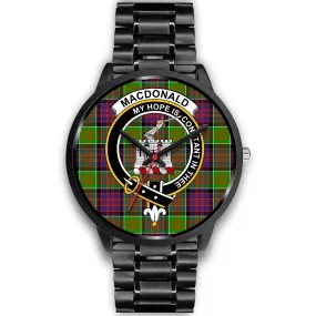 MacDonald Of Clan Ranald Clan Badge Tartan Black Watch