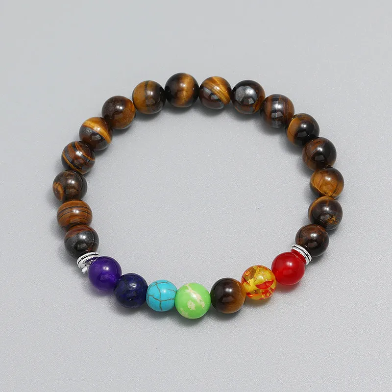 New Accessories European And American Beaded Bracelet Fashion Colorful Bracelet Simple Tigereye Bracelet