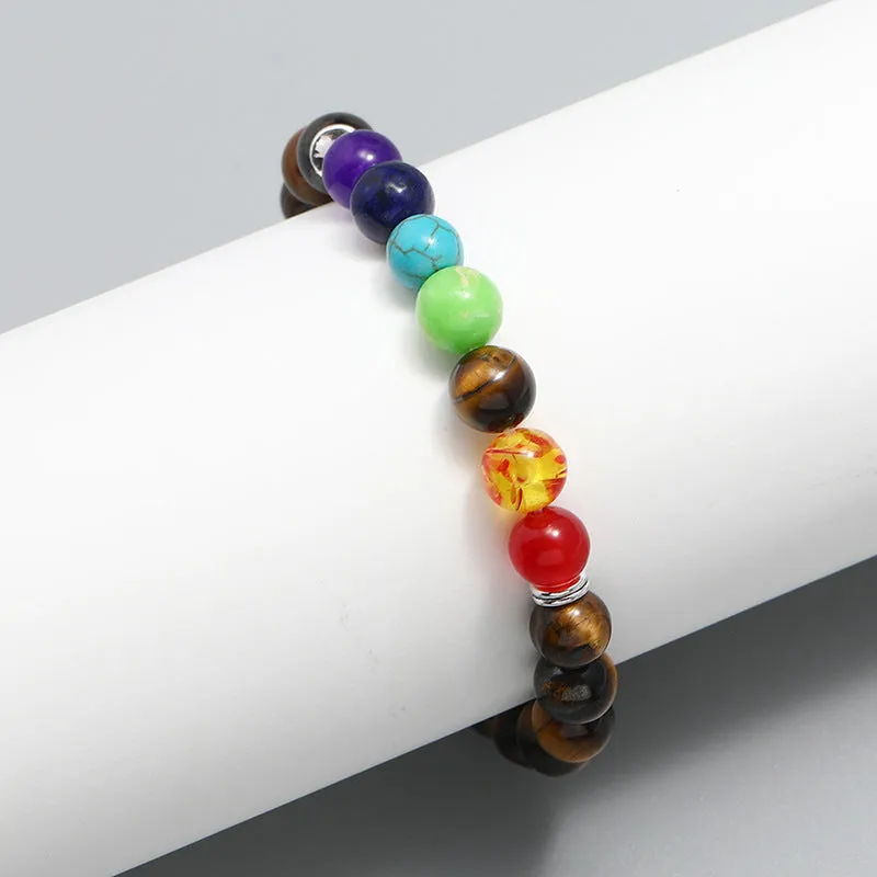 New Accessories European And American Beaded Bracelet Fashion Colorful Bracelet Simple Tigereye Bracelet