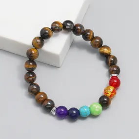 New Accessories European And American Beaded Bracelet Fashion Colorful Bracelet Simple Tigereye Bracelet