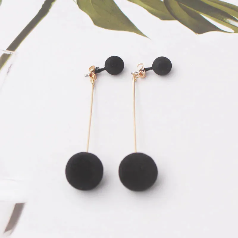 New Asymmetric Women's Black Hanging Earrings Hollow Crystal Drop Earrings Rock Geometric Statement Dangle Earrings aretes