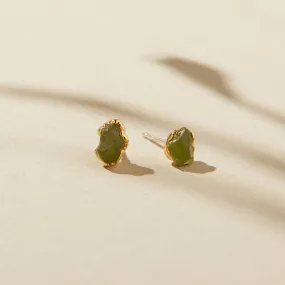 NEW! Peridot 14k Gold Plated Stud Earring by Dani Barbe