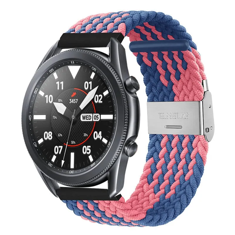 Nylon Braided Loop Watch Straps Compatible with the Huawei Watch GT4 41mm