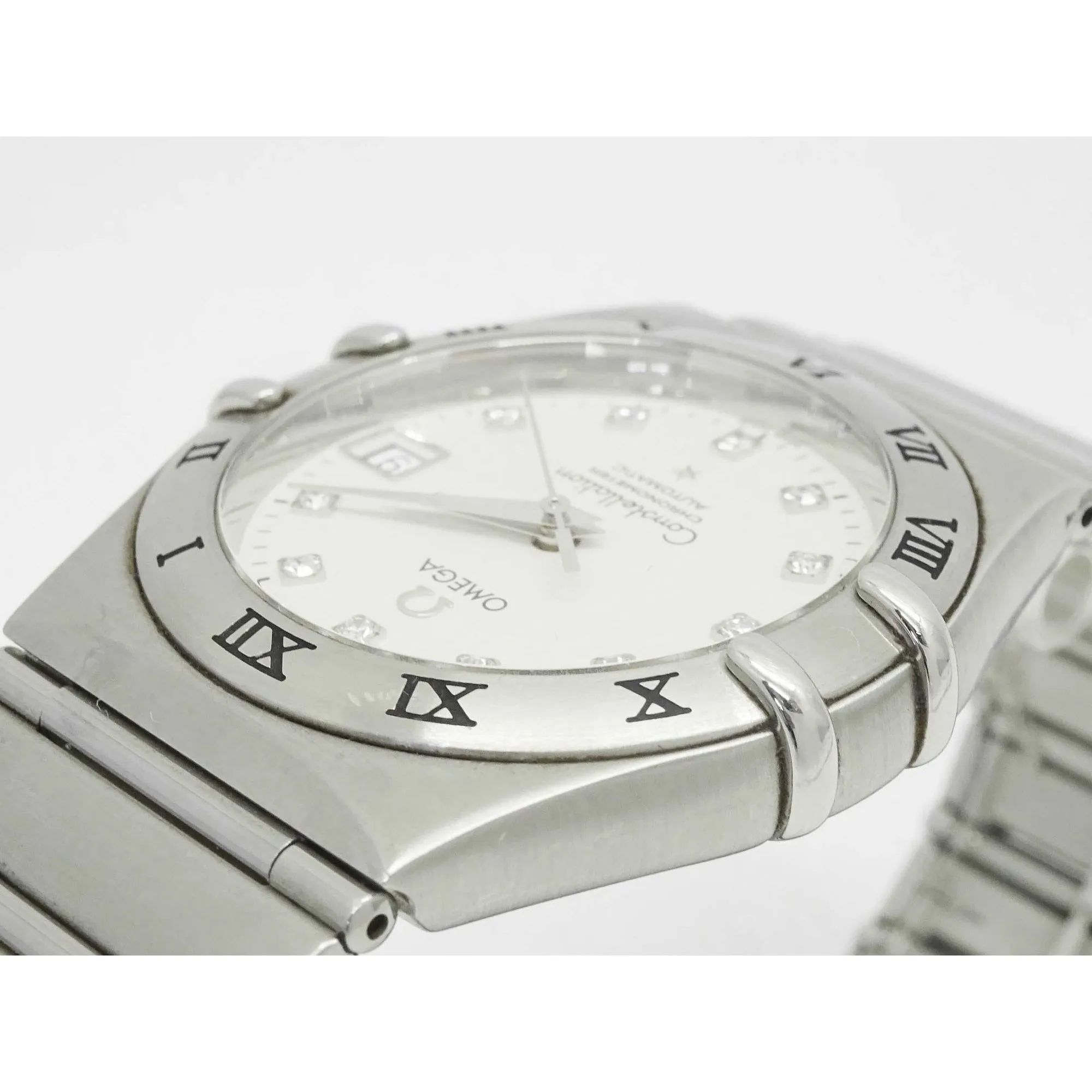 Omega Constellation 1504.35 50th Anniversary Diamond Automatic Chronometer Watch Stainless Steel