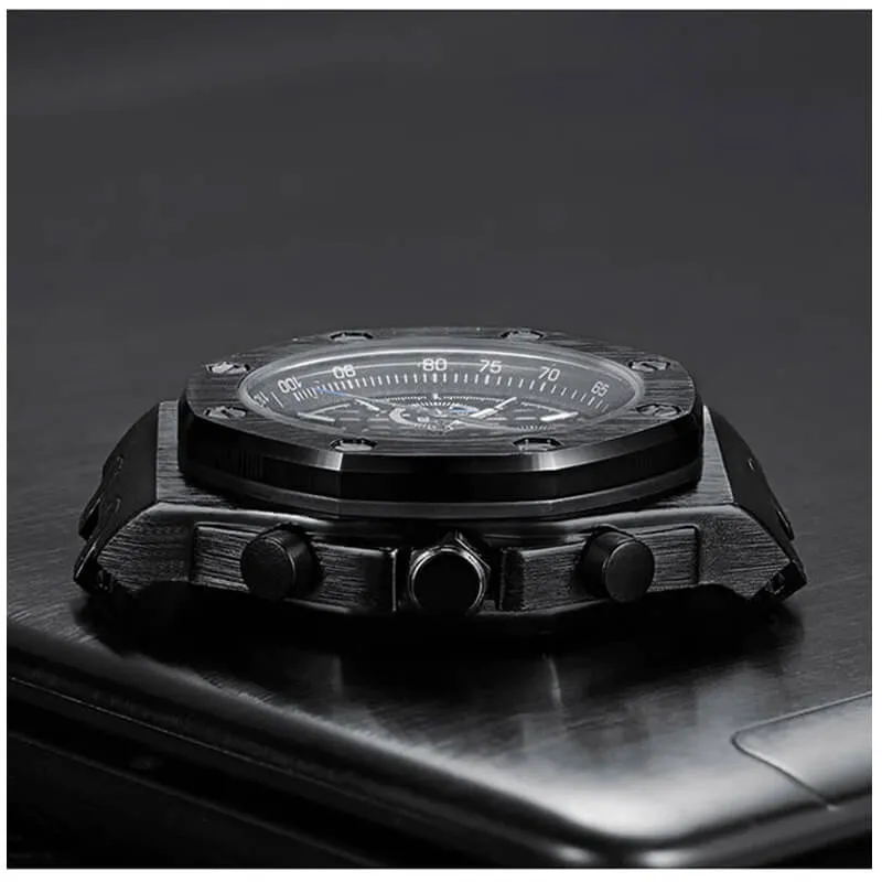 ONOLA Multifunctional Quartz Mens Watch Tough Style Steel Case