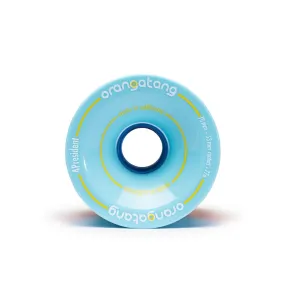 Orangatang 4President 70mm 77a Longboard Wheels - Blue (Set of 4)