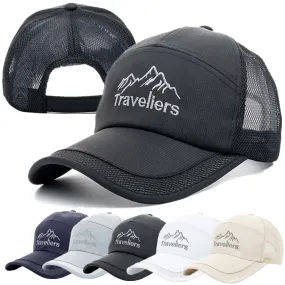 Outdoor Sport Cap For Men Traveliers Letter Baseball Cap Male Adjustable Fishing Hat Casual Leisure Summer Trucker Hat