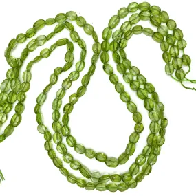 Peridot Faceted Ovals Strand