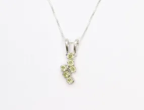 Peridot Necklace - Natural Peridot Necklace - Green Dainty Pendant