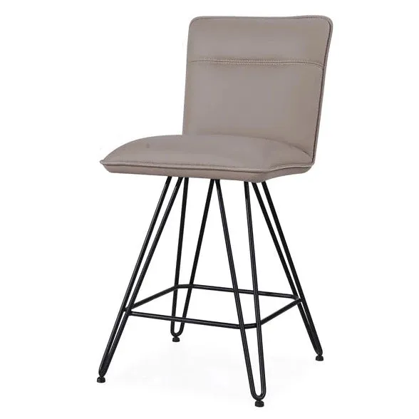 Perla Hairpin Leg Swivel Counter Stool