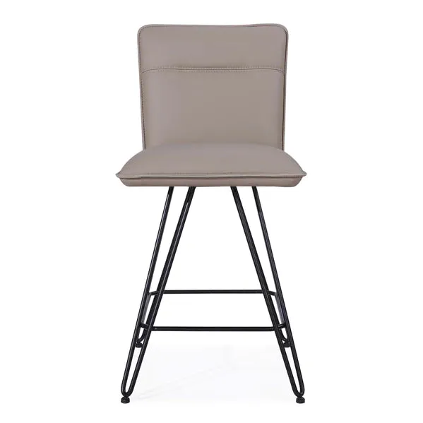 Perla Hairpin Leg Swivel Counter Stool