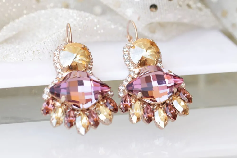 PINK DANGLE EARRINGS