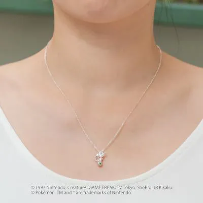 [Pokémon]Leafeon& Pokéball necklace K18 rose gold