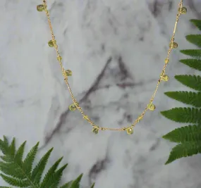 Pom Jewelry Peridot Necklace In Gold Fill-PNGN9