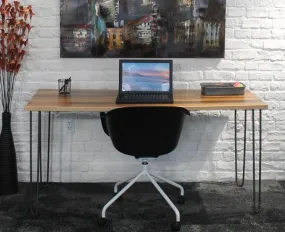 Reclaimed Wood Rebar Writing Desk