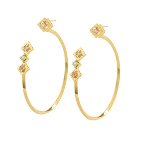 Reconceptions Two-Way Hoops - Gold - Yellow