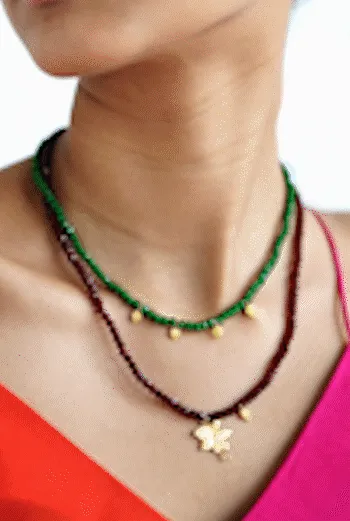 RED SADHU NECKLACE