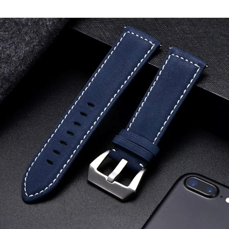 Retro Leather Straps Compatible with the Xiaomi Amazfit Smart Watch, Smart Watch 2