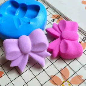 Ribbon / Bow (22mm) Silicone Flexible Push Mold - Miniature Food, Sweets, Jewelry, Charms (Clay, Fimo, Resins, Gum Paste, Fondant) MD762