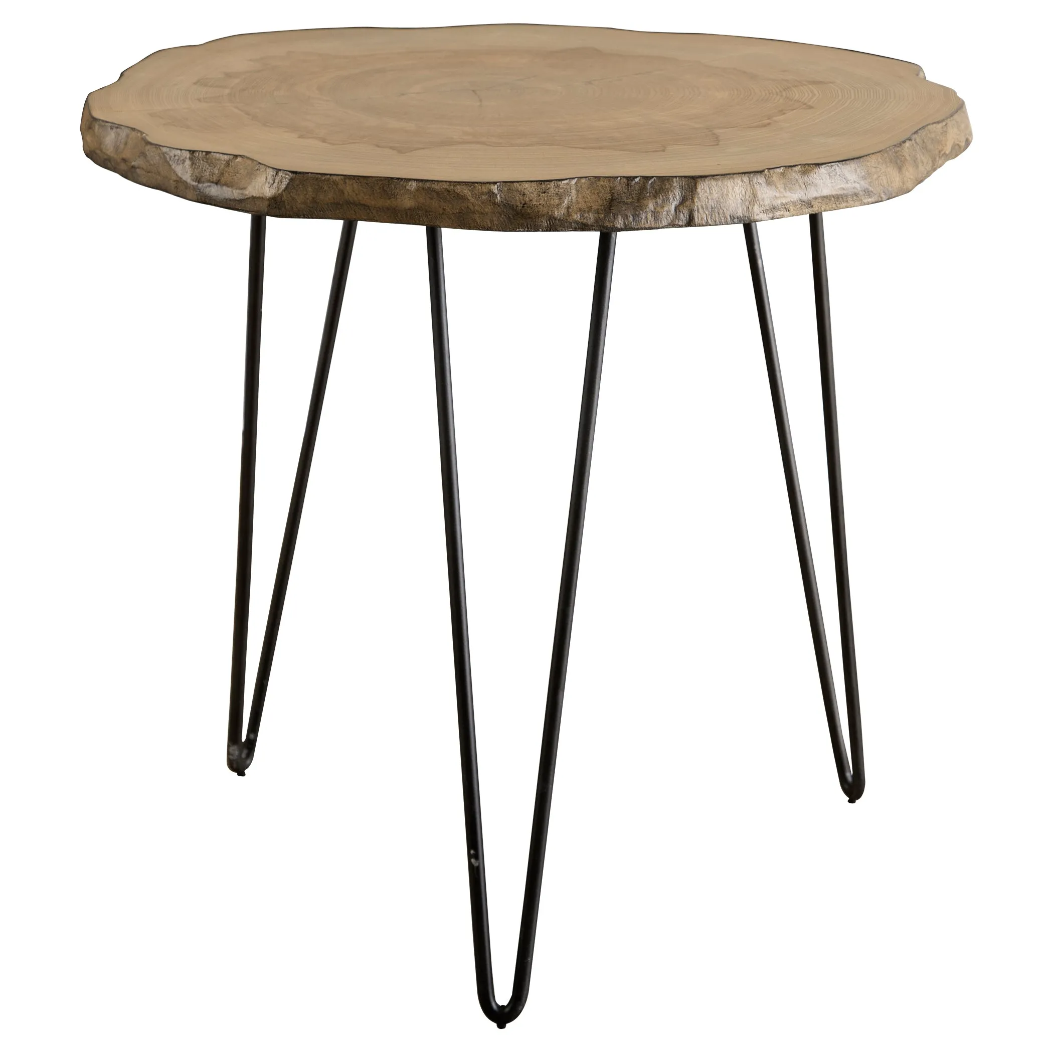 Runay Wood Slab Side Table