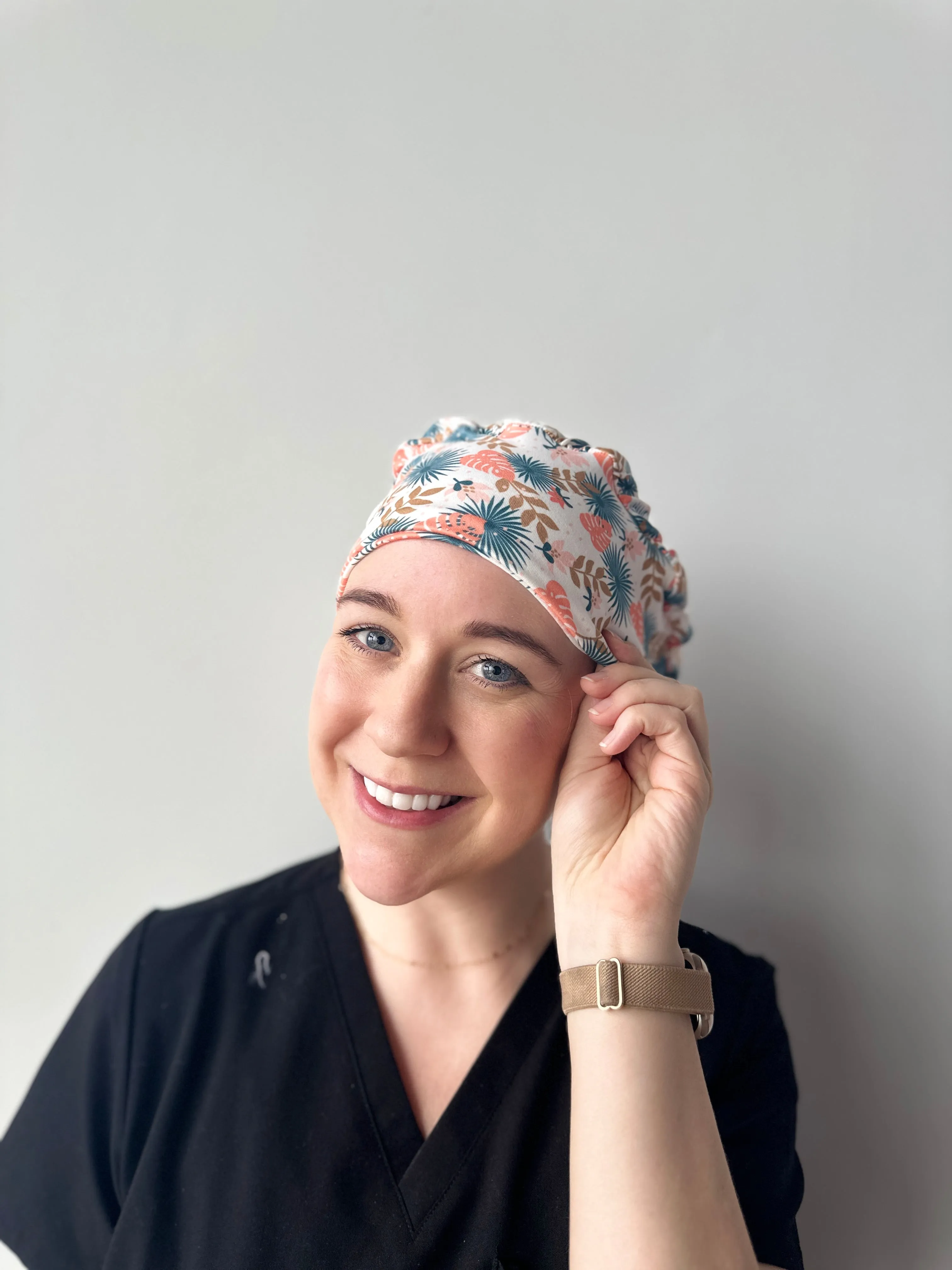 Scrub Hat - Boho Monstera