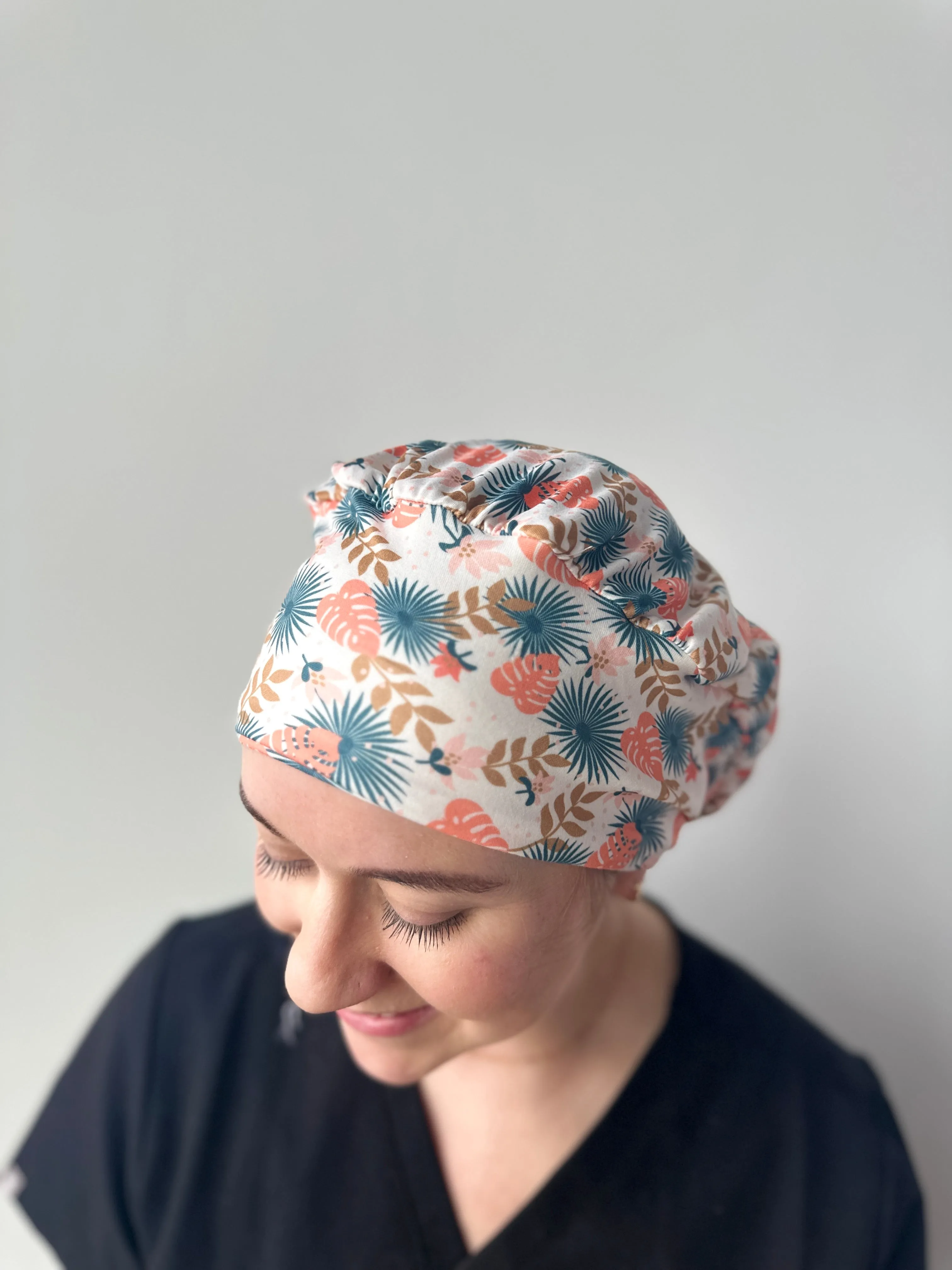 Scrub Hat - Boho Monstera