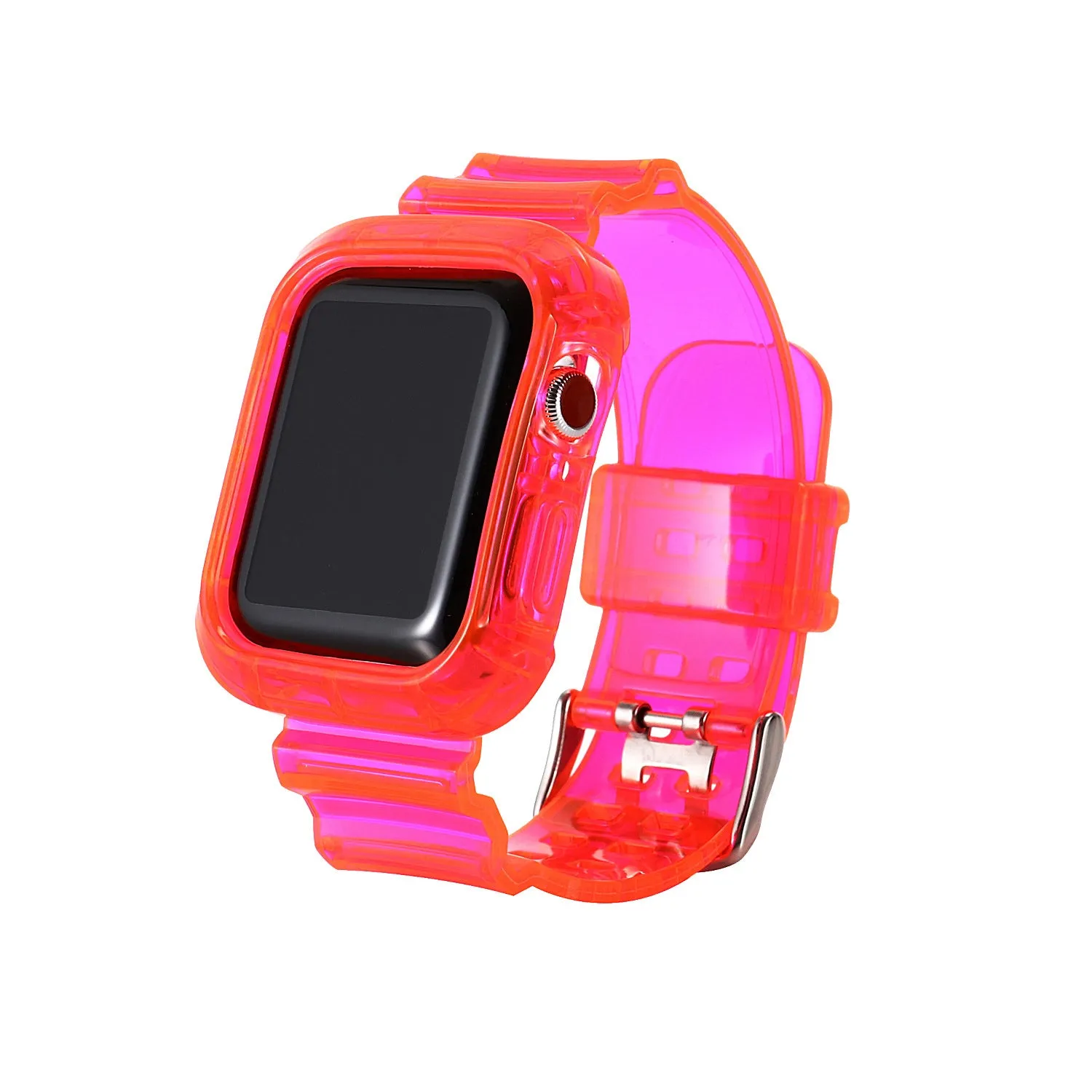 Silicone SE integrated wristband for Apple Watch 3/4/5/6