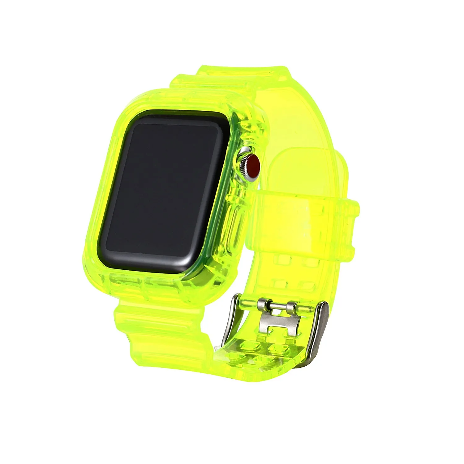 Silicone SE integrated wristband for Apple Watch 3/4/5/6