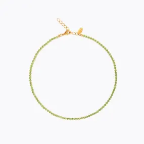 Siri necklace - peridot