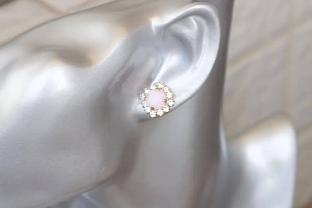 SMALL PINK EARRINGS