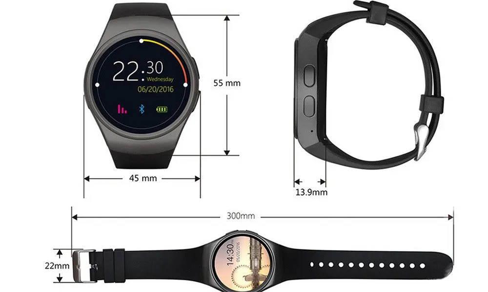 Smart Watch Heart Rate Support-Smartwatch for IOS & Android . supports Bluetooth